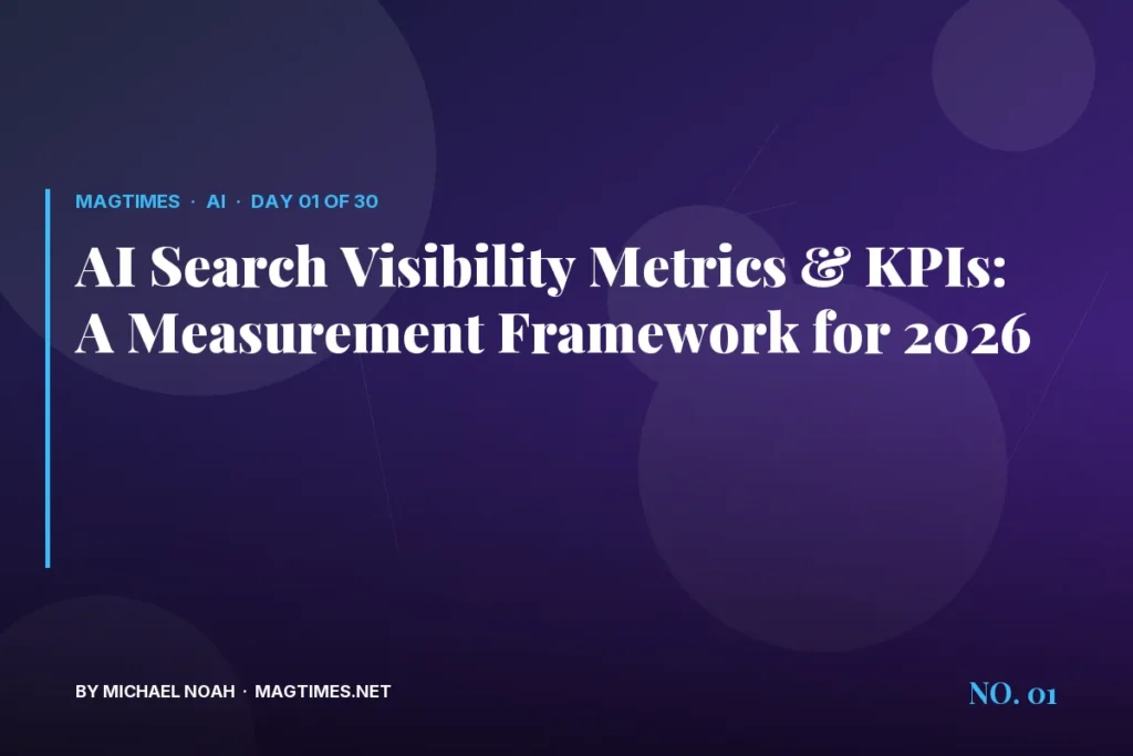 AI Search Visibility Metrics & KPIs: A Measurement Framework for 2026 - MagTimes editorial feature image