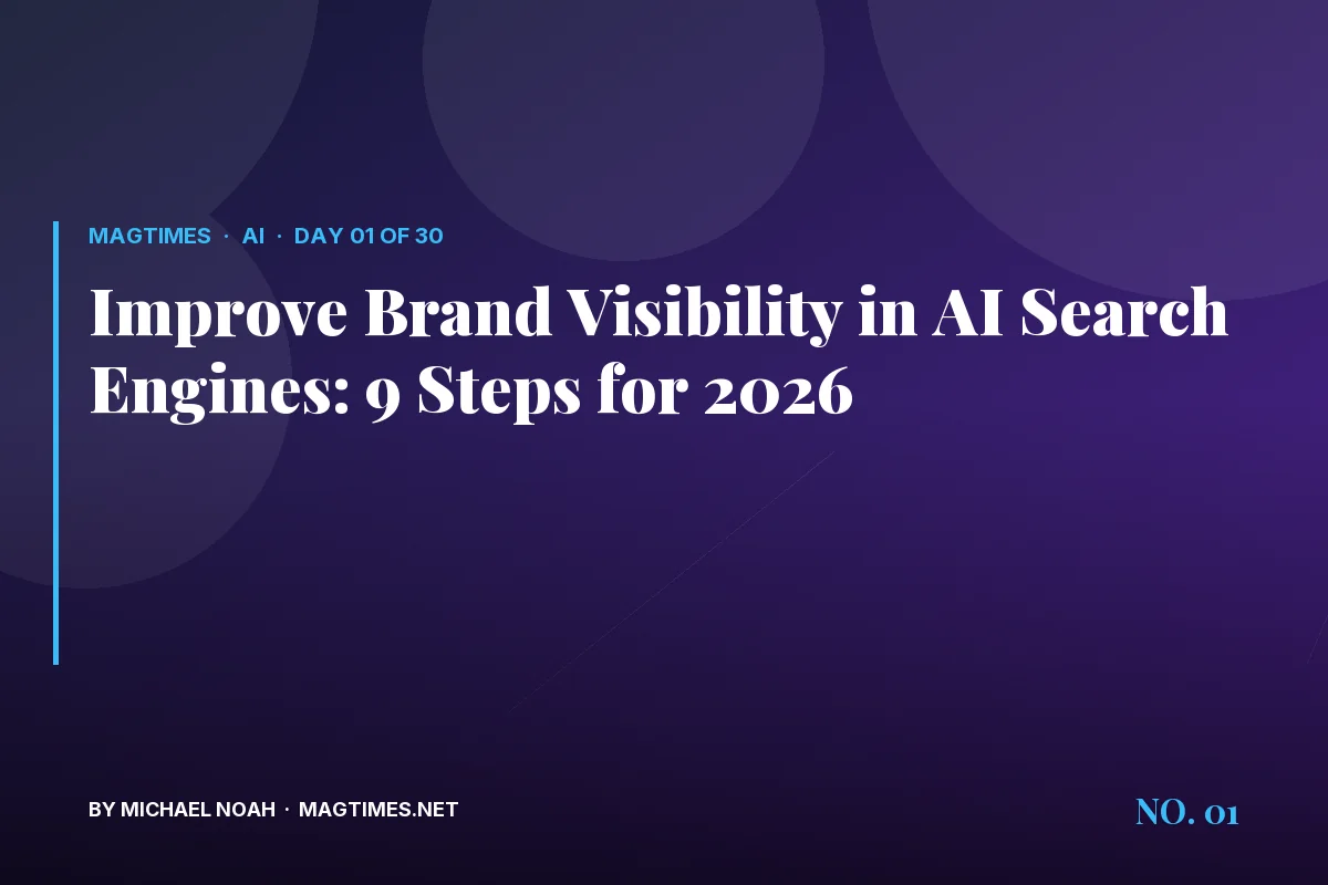 Improve Brand Visibility in AI Search Engines: 9 Steps for 2026 - MagTimes editorial feature image