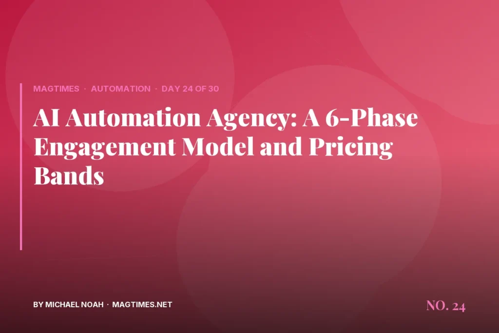 AI Automation Agency: A 6-Phase Engagement Model and Pricing Bands - MagTimes editorial feature image