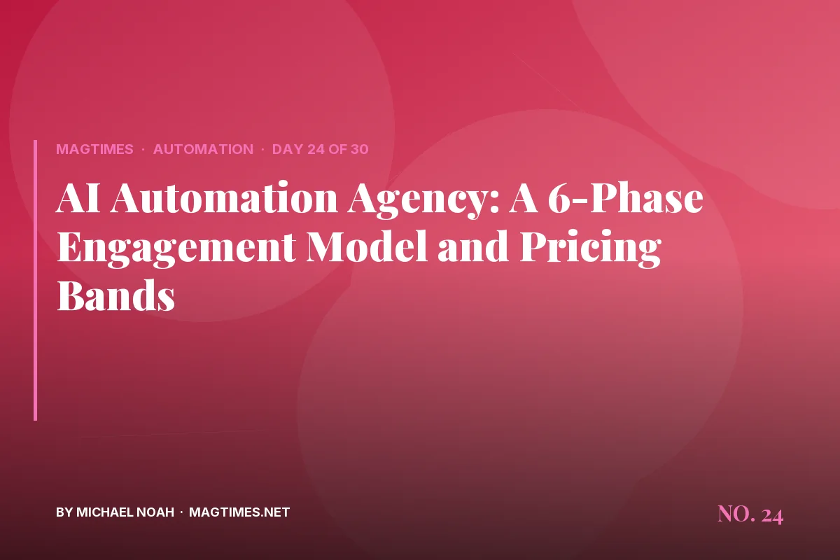 AI Automation Agency: A 6-Phase Engagement Model and Pricing Bands - MagTimes editorial feature image
