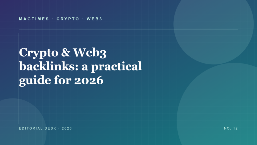 Crypto and Web3 Backlinks: A Practical Guide for 2026 editorial cover