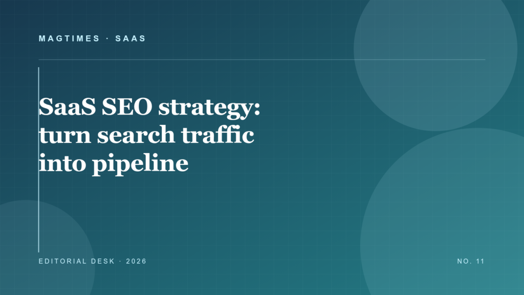 SaaS SEO Strategy: How to Turn Search Traffic Into Pipeline editorial cover